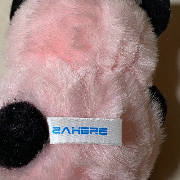 2/$20, Vintage Plush Toy – Adorable Pink Furry Animal with Bow Tie - Picture 6 of 9